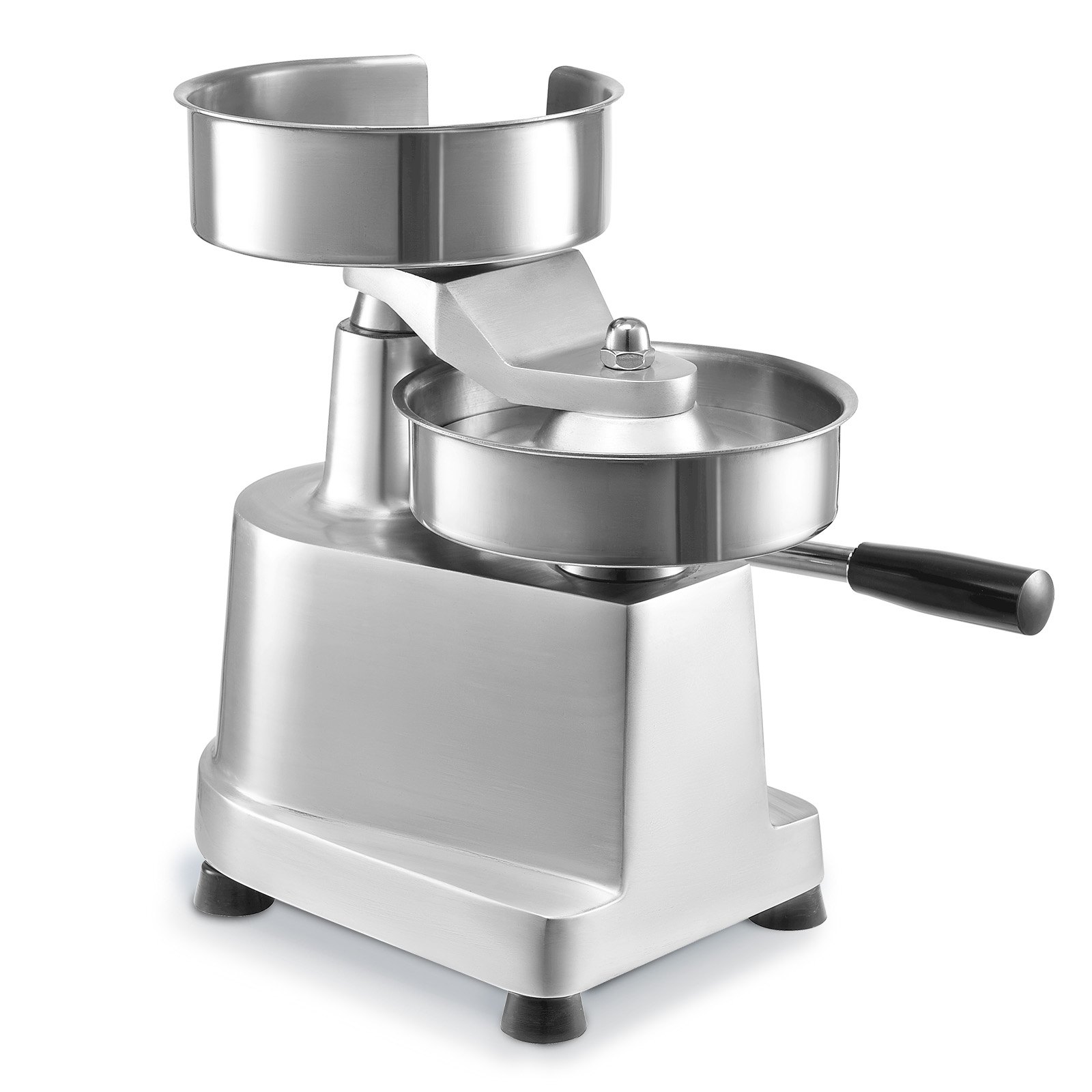 VEVOR Kommerzieller Burger-Patty-Maker, 150 mm/6 Zoll Hamburger-Rindfleisch-Patty-Maker, robuste, lebensmittelechte Edelstahlschüssel-Burgerpresse, Küchen-Fleischformmaschine mit 1000 Stück Patty-Papi