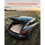 VEVOR Auto Luftmatratze passend für Tesla Model Y (2020–2024), aufblasbare Campingmatratze, beflockte & verdickte Reisebetten, tragbare Isomatte mit eingebauter Pumpe & 2 Kissen, Beige