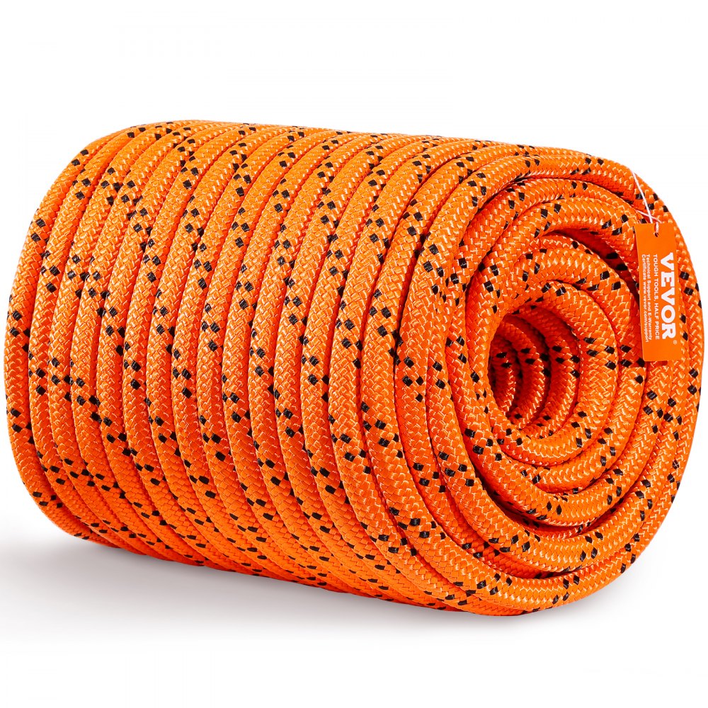 VEVOR Arborist Baumkletterseil, doppelt geflochten Polyester 1.9 cm x 67.1 m