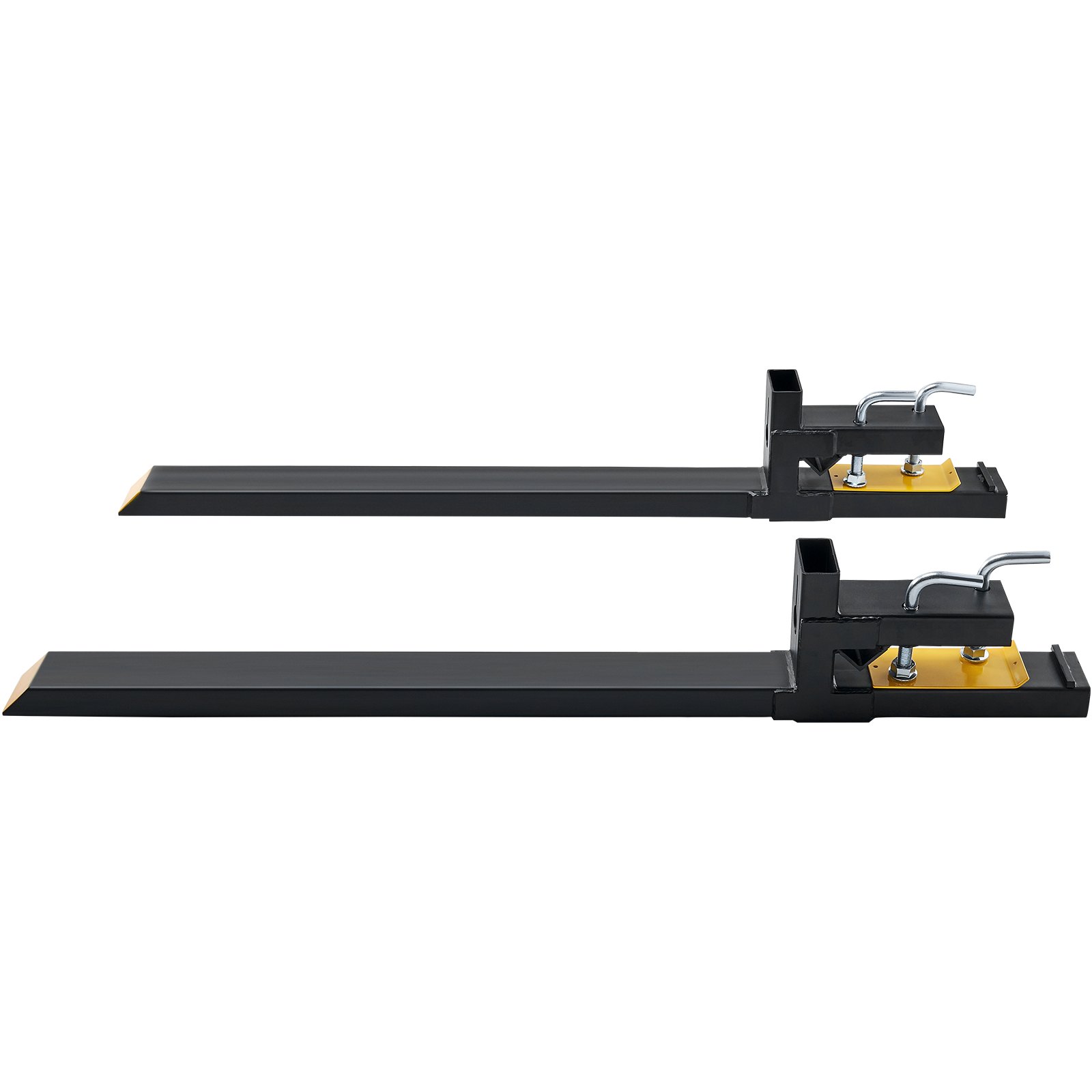 VEVOR 2x Palettengabeln Anklemmbar 1490x100x230 mm Gabelträger 1814kg Tragfähigkeit Gabelzinken 149cm Gesamtlänge mit 109,2cm-Gabelblatt Gabelstapler Gabelstaplerzinken Frontlader Palettenrahmen