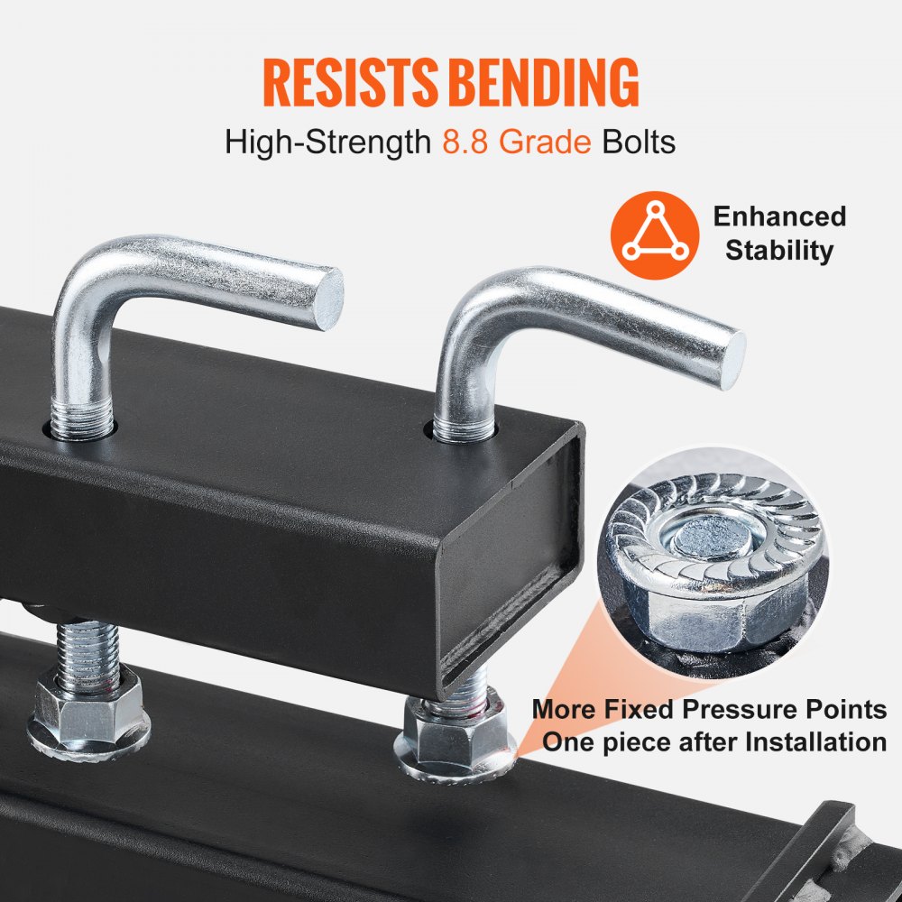 VEVOR Pallet Forks 1490x100x230mm Fork carriage 1814kg load capacity Fork length 149cm with 109.2cm fork blade Forklift 495-915mm Adjustable Forklift tines Front loader Pallet frame