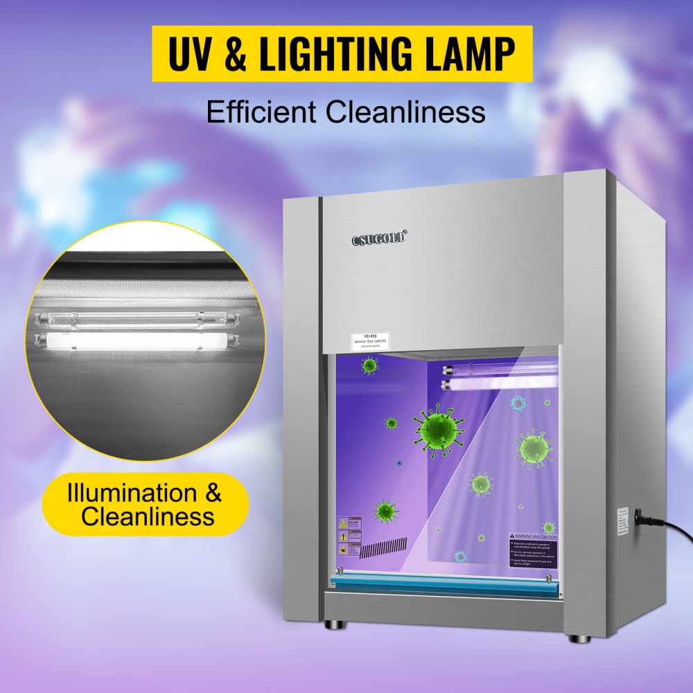 Hd-650 Horizontale Laminar Flow Hood Luftstrom Lehre Saubere Bank Klasse 100