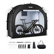 VEVOR Fahrradzelt Fahhrradgarage Fahrradschuppe für 1-2 Fahrräder 195x81x173cm