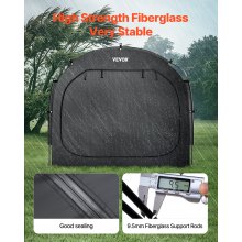 VEVOR Fahrradzelt Fahhrradgarage Fahrradschuppe für 3-4 Fahrräder 203x122x169cm