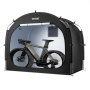 VEVOR Fahrradzelt, 4 bis 5 Fahrräder, geräumige Fahhrradgarage mit belüftetem Fenster, einfach zu installierende Fahrradschuppe mit hochfestem Fiberglas & Doppelreißverschlüssen, 226x151x197 cm
