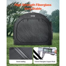 VEVOR Fahrradzelt Fahhrradgarage Fahrradschuppe für 4-5 Fahrräder 226x151x197cm