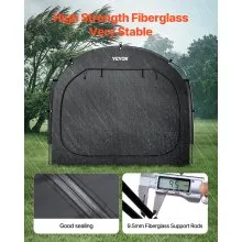 VEVOR Fahrradzelt Fahhrradgarage Fahrradschuppe für 4-5 Fahrräder 226x151x197cm