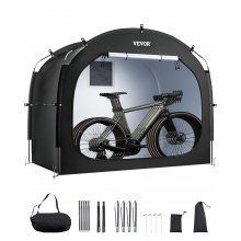 VEVOR Fahrradzelt Fahhrradgarage Fahrradschuppe für 4-5 Fahrräder 226x151x197cm
