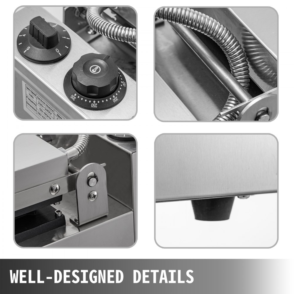 Sandwichtoaster, Sandwichgrill,1250w, Kommerziellerkontaktgrill Toaster