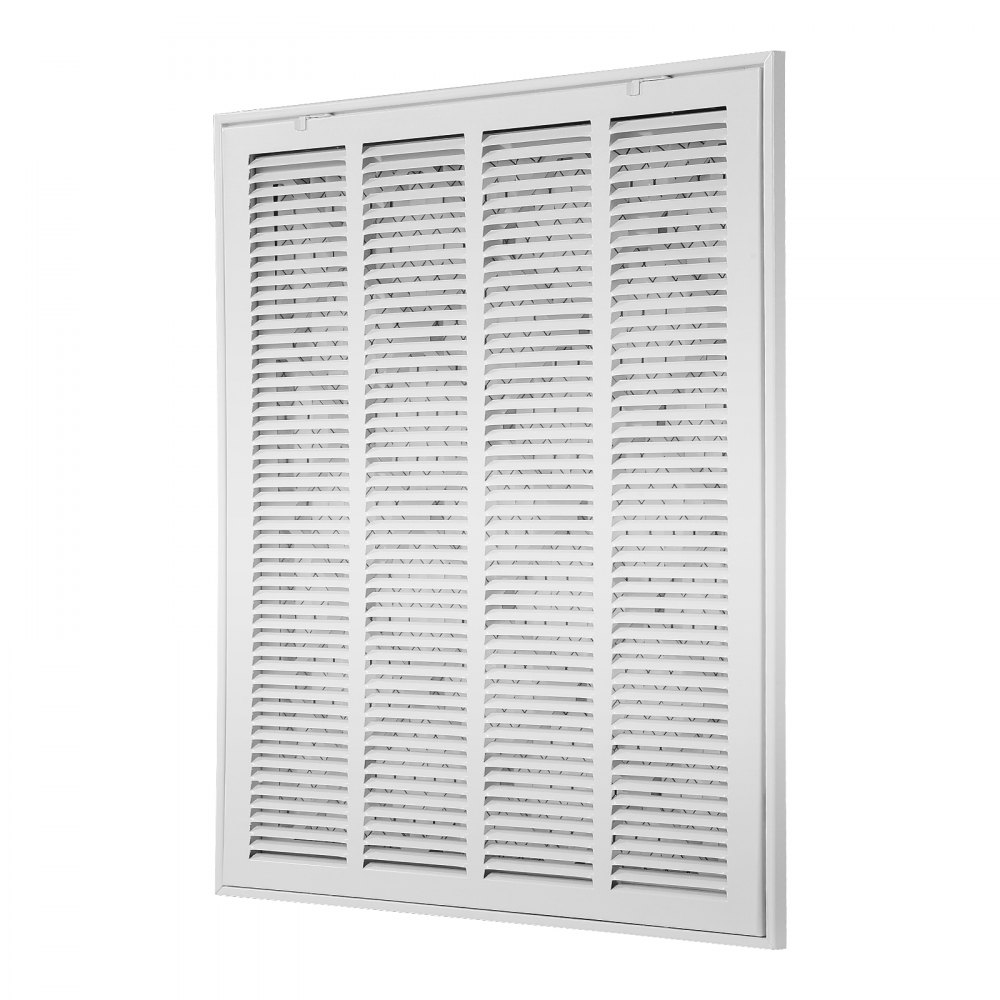 VEVOR Lüftungsgitter 57,4x70,2x4cm, passend für Installationsöffnung von 50x63 cm (B x H), Filter im Lieferumfang enthalten, Abluftgitter für die Wand, Lamellengitter aus Stahl,