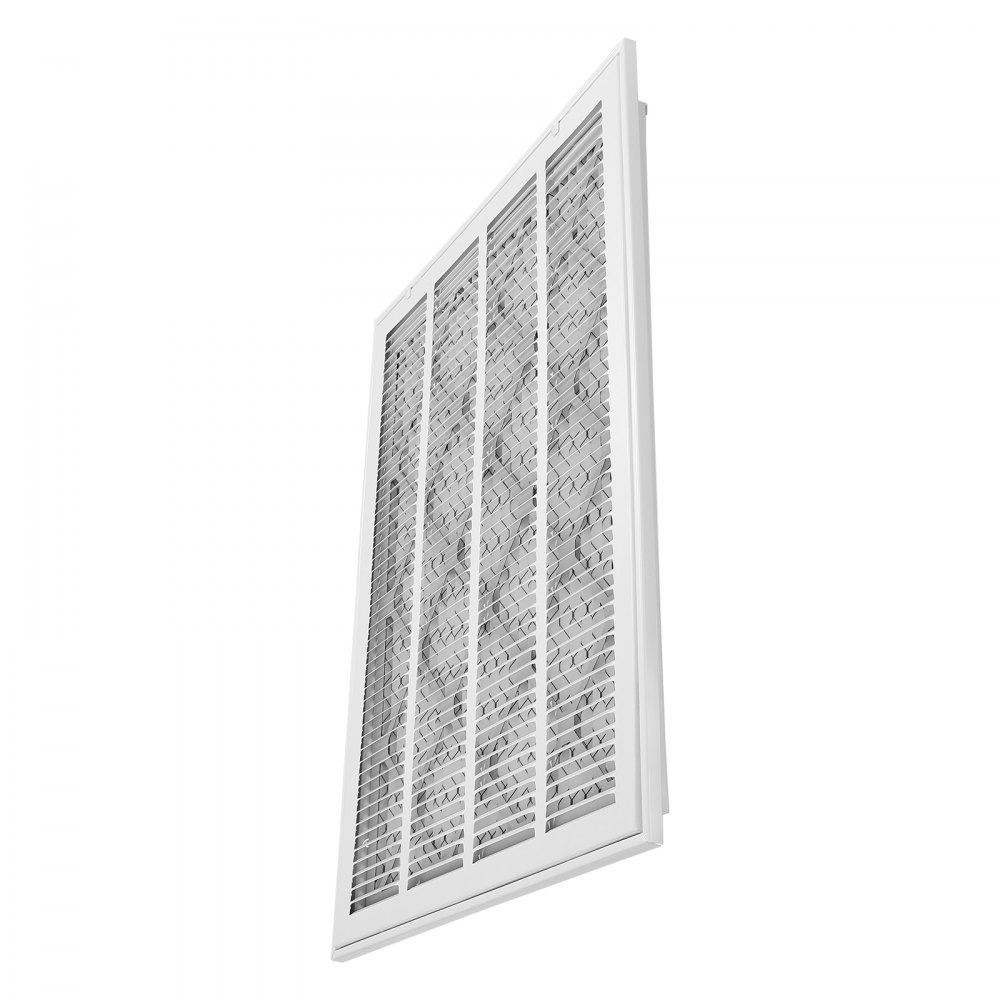 VEVOR Lüftungsgitter 57,4x70,2x4cm, passend für Installationsöffnung von 50x63 cm (B x H), Filter im Lieferumfang enthalten, Abluftgitter für die Wand, Lamellengitter aus Stahl,