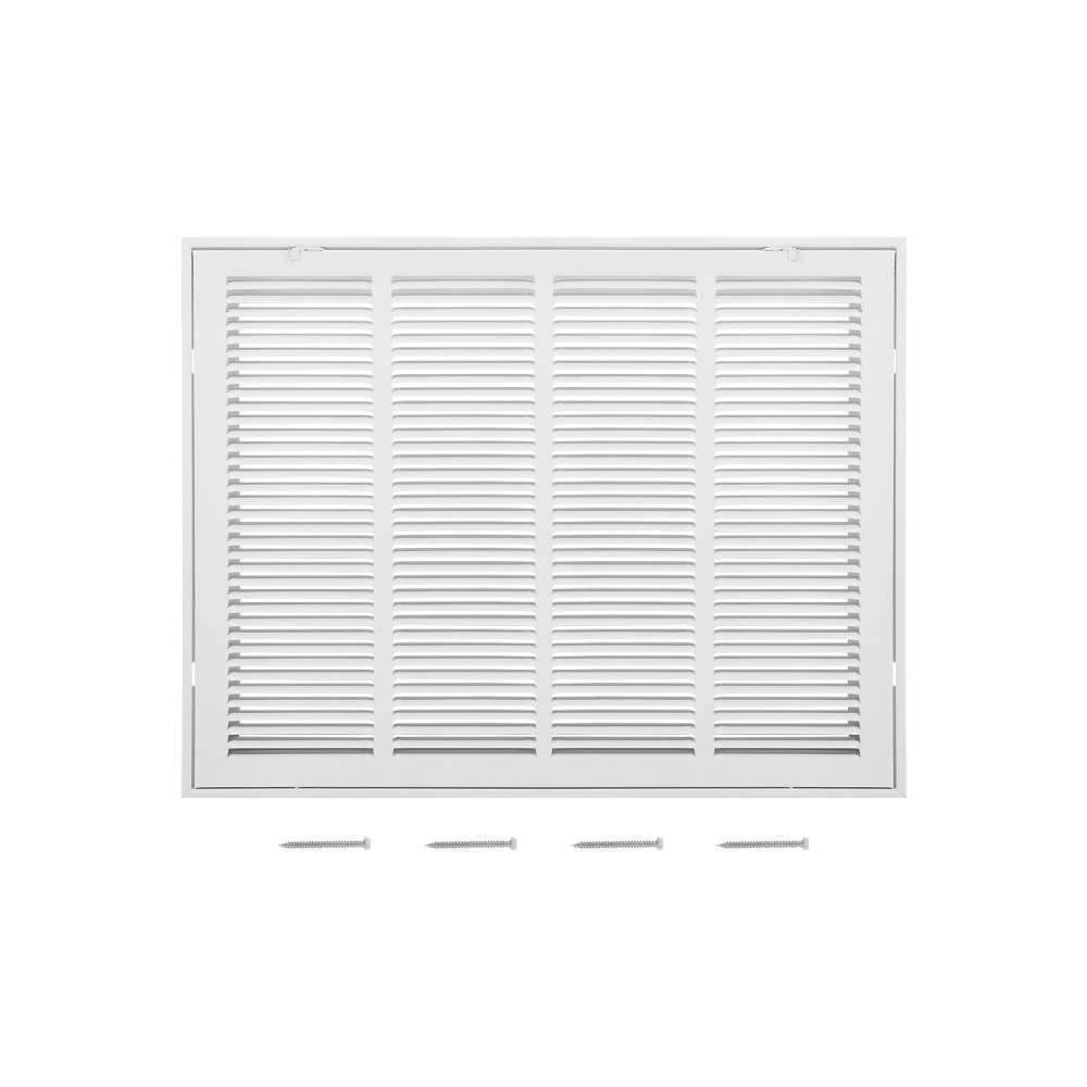 VEVOR Rückluftfiltergitter, passend für Installationsöffnung (60,5x45,5 cm), Filter NICHT im Lieferumfang enthalten, Abluftgitter für die Wand, pulverbeschichtetes Rückluftgitter aus Stahl