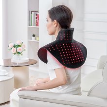 VEVOR Rotlichttherapie für Schulter Nacken 660/850 nm Lichttherapie-Pad 140 LEDs