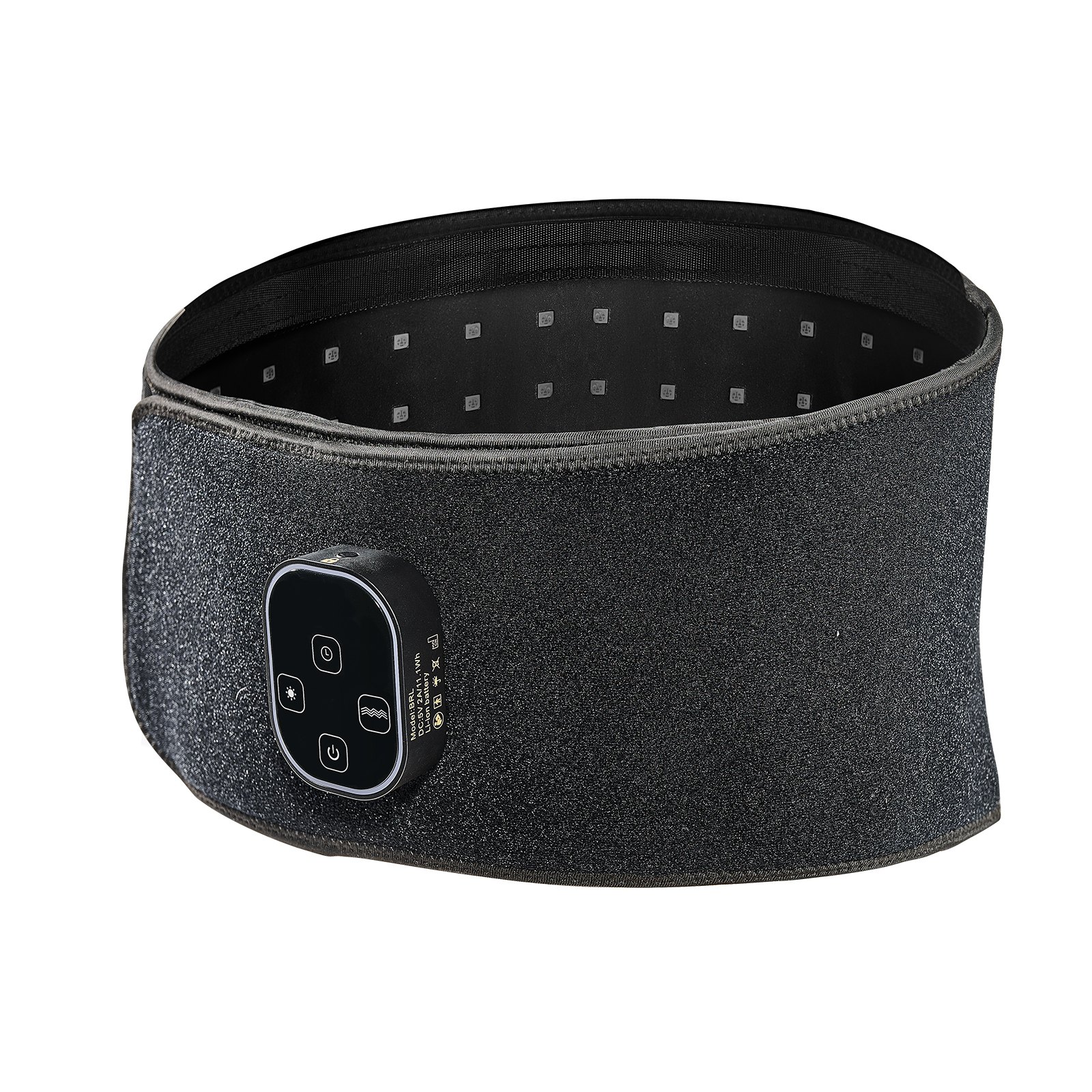 VEVOR Rotlichttherapiegürtel für die Taille, 660 nm & 850 nm Rotlichttherapiepad mit Timer, 112 LEDs, 3-stufige Vibration & 3 Intensitäten, zur Schmerzlinderung an Schultern & Knien