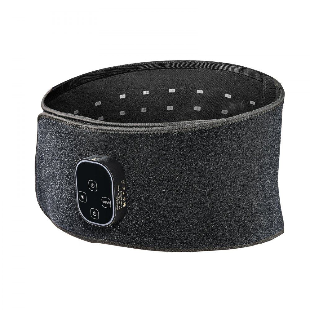 VEVOR Rotlichttherapiegürtel für Taille & Schulter, 660 nm & 850 nm Rotlichttherapie-Wickelgerät mit Timer, 80 LEDs, 3-stufige Vibration & 10-Hz-Puls, Zur Schmerzlinderung & Hautgesundheit