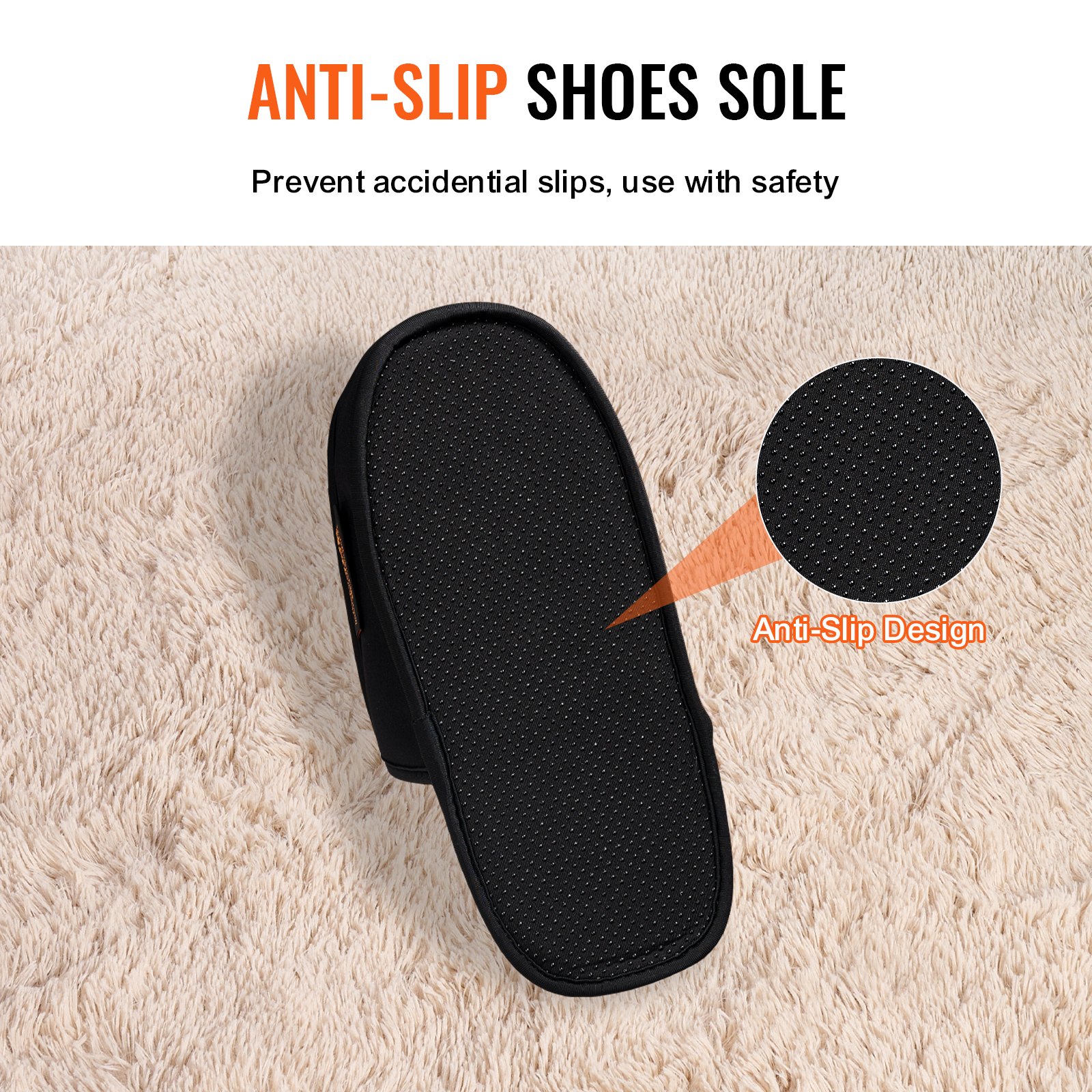 VEVOR Rotlichttherapie für den Fuß, 660 nm & 850 nm Rotlichttherapie-Slipper mit 120 LEDs & 10 Hz/40 Hz Pulsmodus, Lichttherapie-Schuh zur Schmerzlinderung an Fußzehen, Spannsohle & Muskelentspannung