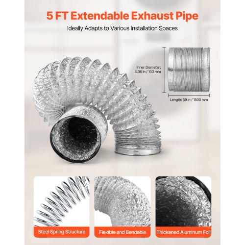 VEVOR Trockner-Entlüftungsfenster-Set – 101,6 Mm Produktbild-Vorschau 4