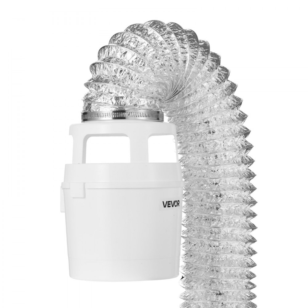 VEVOR 3-in-1-Trockner-Entlüftungsset für den Innenbereich, mit Eimer für elektrischen Trockner mit 101,6 mm x 1,5 m ausziehbarem Lüftungsschlauch, Ideal für Wohnungen, Wohnmobile