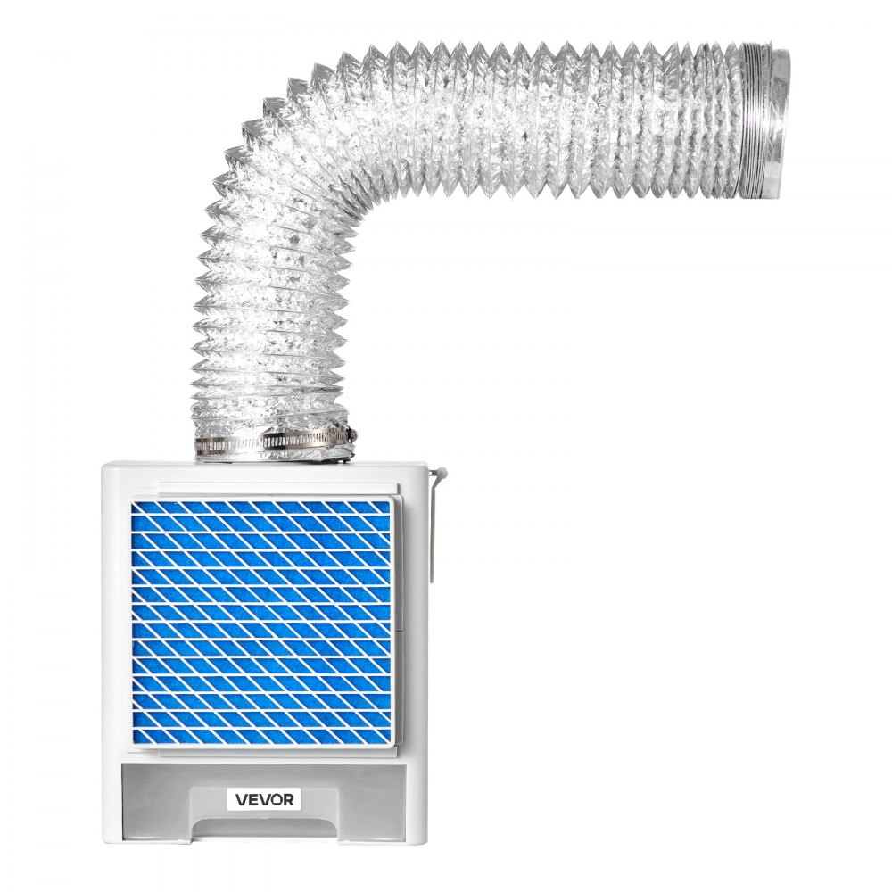 VEVOR 3-in-1-Trockner-Entlüftungsset für den Innenbereich, ABS-Material mit Wasserschublade, passend für 99 mm Auslassanschluss, Dunstabzugshaube mit Überhitzungserinnerung & 4 Reinigungspads