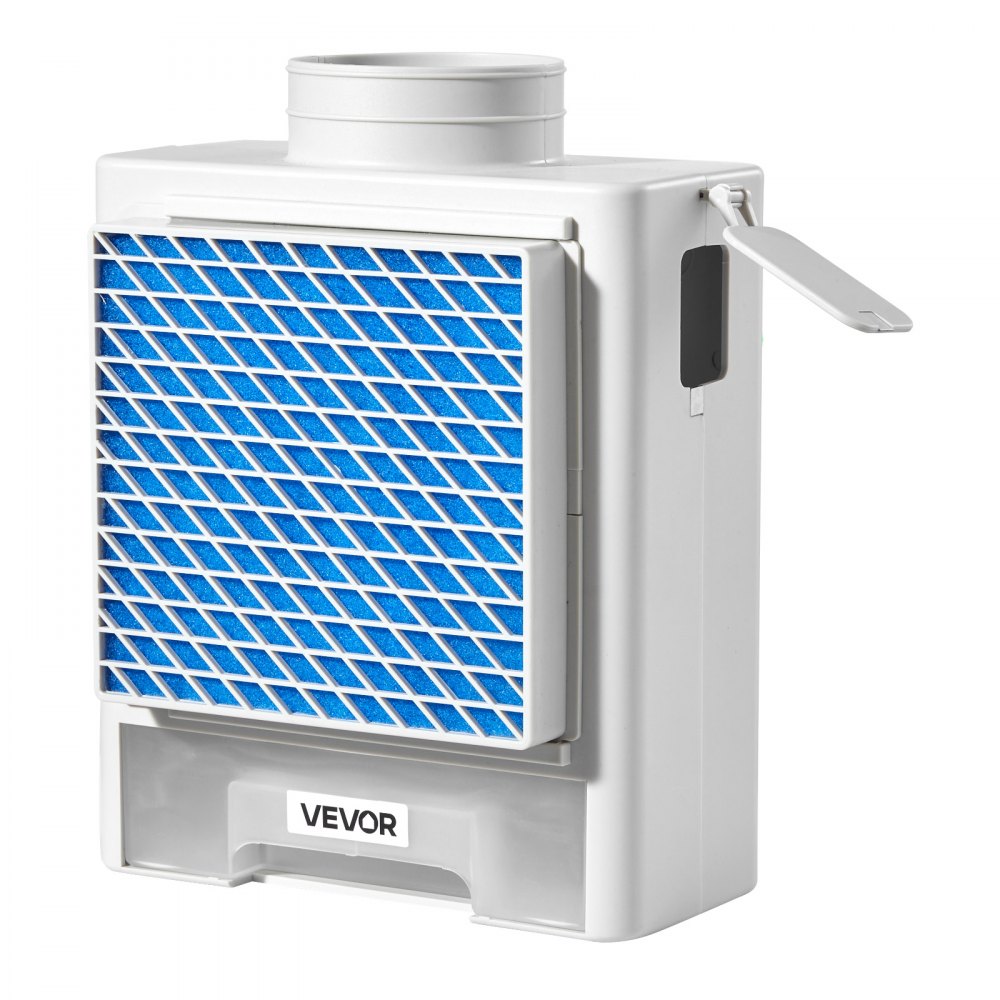 VEVOR 3-in-1-Trockner-Entlüftungsset für den Innenbereich, ABS-Material mit Wasserschublade, passend für 99 mm Auslassanschluss, Dunstabzugshaube mit Überhitzungserinnerung & 4 Reinigungspads