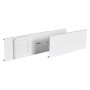 VEVOR Trockner-Entlüftungsfenster-Set, passend für 101,6 mm Auslass, einstellbare Länge für Schiebefenster, PVC- und PP-Materialien, doppelter Schutz und mehrschichtiges Dichtungsdesign