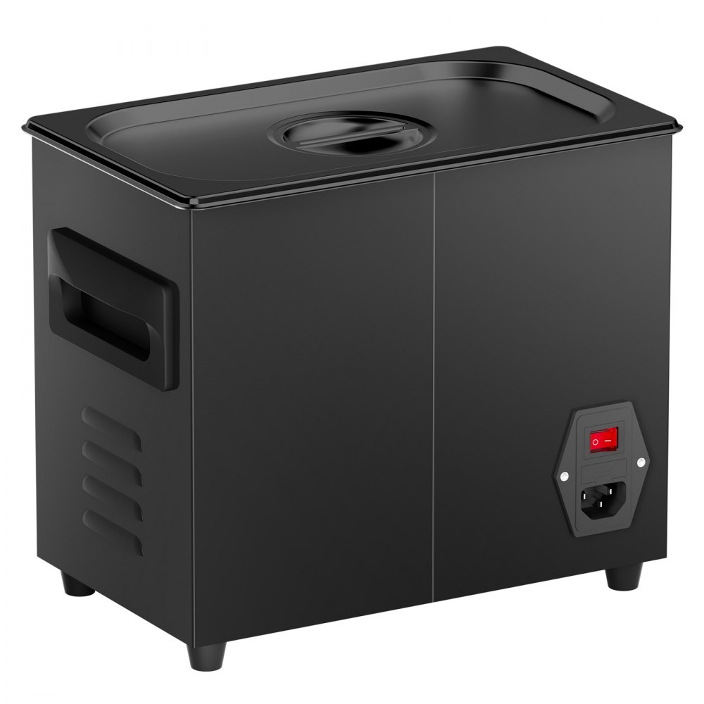 VEVOR 3 L Ultraschallreiniger 120 W digitales Ultraschallreinigungsgerät mit Schonmodus & verbesserter Entgasung, 40 kHz industrieller Schmuckreiniger mit Heizung & Timer, für Brillen Uhren Schwarz