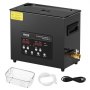VEVOR 6 L Ultraschallreiniger 180 W digitales Ultraschallreinigungsgerät mit Schonmodus & verbesserter Entgasung, 40 kHz industrieller Schmuckreiniger mit Heizung & Timer, für Brillen Uhren