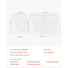 VEVOR 2er Set Rankhilfe Kletterhilfe A-Rahmen-Gurken Spalier faltbar 90x140cm