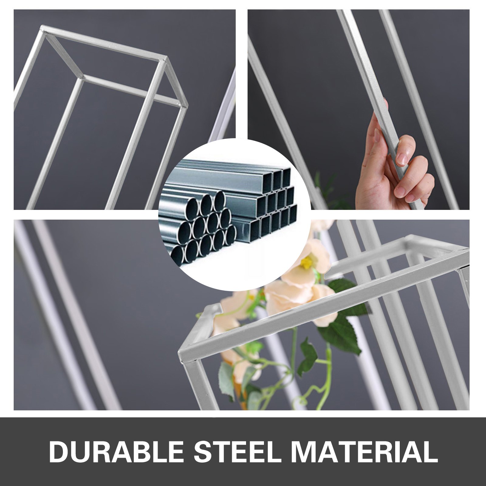 Blumenhalter Metall Blumenständer 5 Stück Standplatz Boden Dekor Elegant