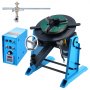 VEVOR Welding Turntable 80 W Welding Positioner 1-12 rpm Manipulator 30 kg (Horizontal)/15 kg (Vertical) Turntable 0-90° Tilt Angle KD200 Three-Jaw Chuck for Cutting, Grinding, Assembly