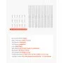 VEVOR Regalpilaster, 1846 mm, 20er-Pack, verstellbare Regalhalterungen, Einsteck-Pilasterleisten-Standards mit 140 Schrauben, geeignet für Wandregalsystem, Schrankorganisation