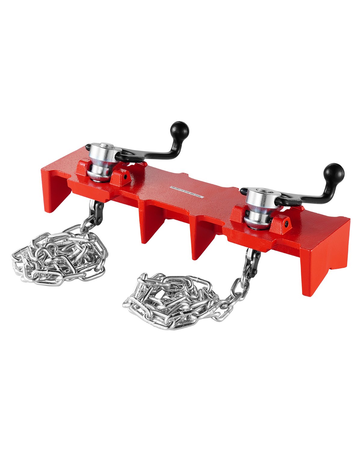 VEVOR Pipe Welding Vise, 12.7-203.2 mm Pipe Welding Clamp with Double Chains & Crank Handles, Heavy-Duty Cast Iron Welding Vise for a Variety of Pipes