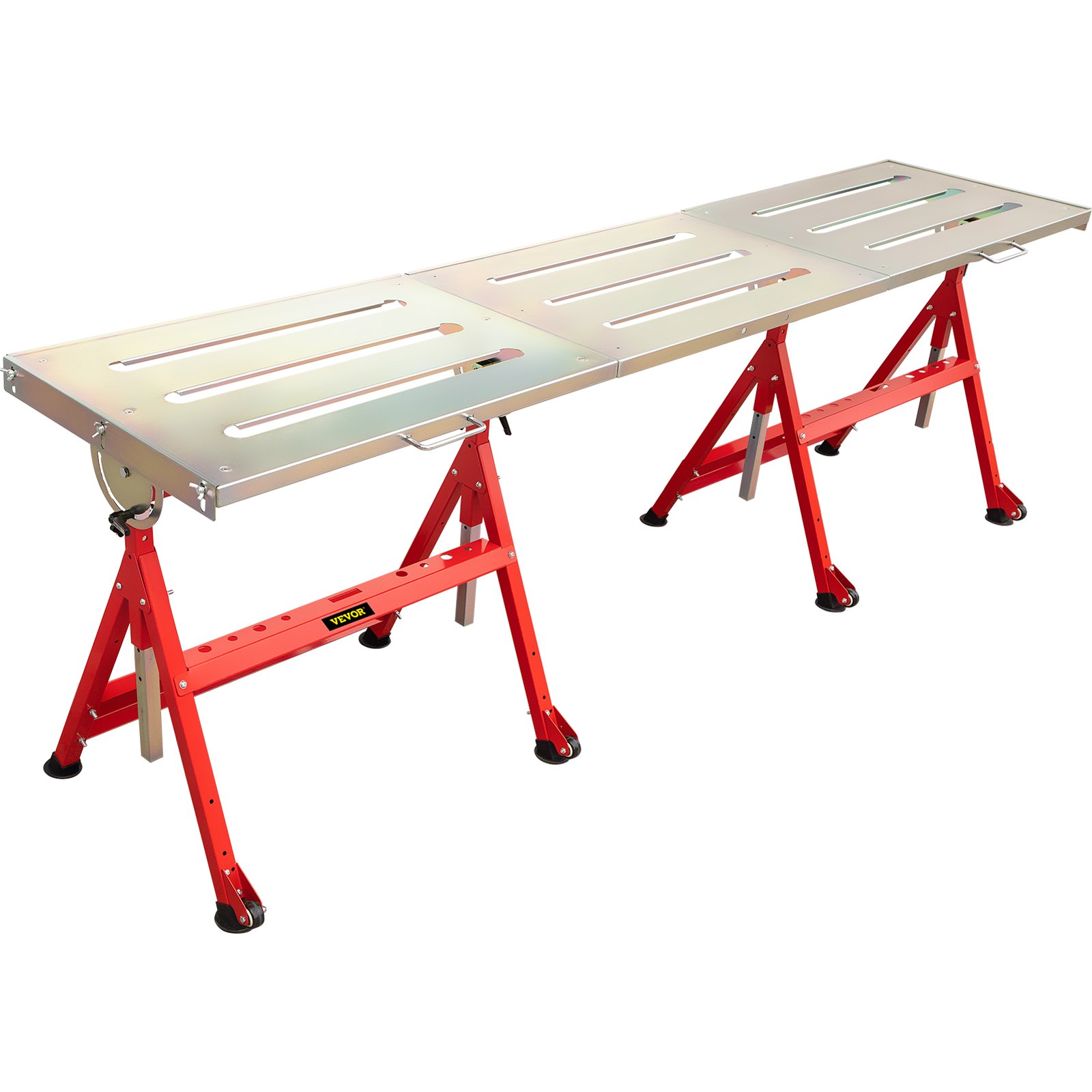 Vevor Werkbank Werktisch Spanntisch Höhenverstellbar Faltbar 228x51 Cm 295 Kg