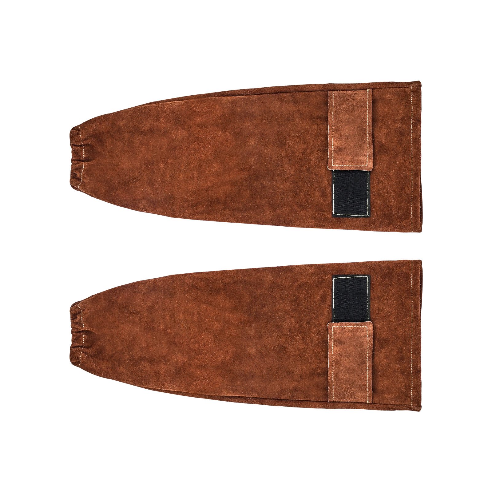 VEVOR Schweißerärmel, 457x95 mm, Schweißerstulpen, Schweißerschutzärmel aus Rindsleder zum Schutz der Arme, Schweißerarmschutz zum Schweißen, Schmieden, Holzarbeiten, Gartenarbeit