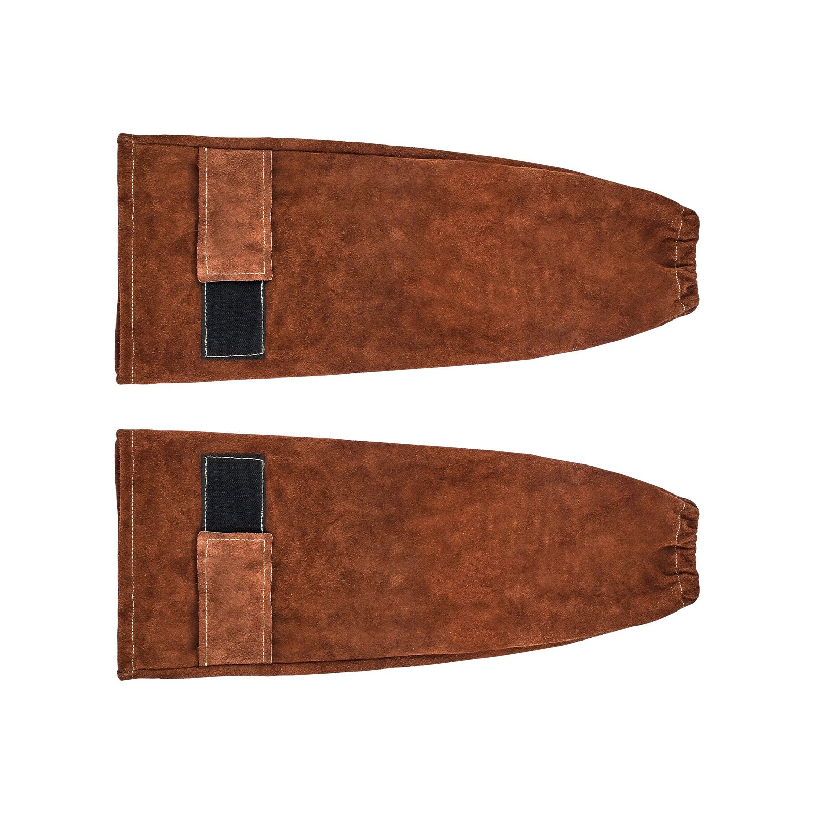 VEVOR Schweißerärmel, 457x95 mm, Schweißerstulpen, Schweißerschutzärmel aus Rindsleder zum Schutz der Arme, Schweißerarmschutz zum Schweißen, Schmieden, Holzarbeiten, Gartenarbeit