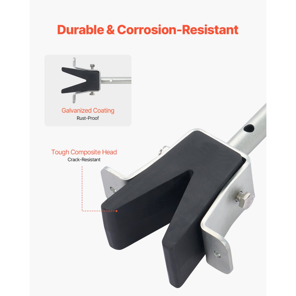 VEVOR verstellbarer Heckspiegelschoner Transom Saver ( 600-1498,6 mm) mit  Verbundkopf, korrosionsbeständiger Heckspiegelschoner Außenbordmotoren unter 150 PS, für Anhänger Boot