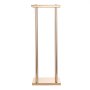 VEVOR Hochzeitsblumenständer 200x200x600 mm, 10 Stk. Blumenhocker mit Metallablage & zylindrischen Beinen, Pflanzenhocker für Hochzeiten Partys Geburtstage Zuhause, Tischdekorationsständer, Roségold