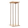 VEVOR Hochzeitsblumenständer 200x200x600 mm, 10 Stk. Blumenhocker mit Metallablage & zylindrischen Beinen, Pflanzenhocker für Hochzeiten Partys Geburtstage Zuhause, Tischdekorationsständer, Roségold