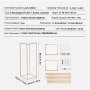 VEVOR 10er-Set Blumenhocker Eckig 28x28x80cm Blumenständer Eisen Beistelltisch Modern Blumensäule Gold-Galvanisierung Pflanzenhocker Pflanzenständer Metallständer für Dekoration von Bars Hotels Cafés