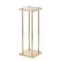 VEVOR 4PCS Gold Metal Column Wedding Flower Stand, 23.6inch /60cm High With Metal Laminate, Vase Geometric Centerpiece Stands, Cylindrical Floral Display Rack for Events Reception, Party Road Leads