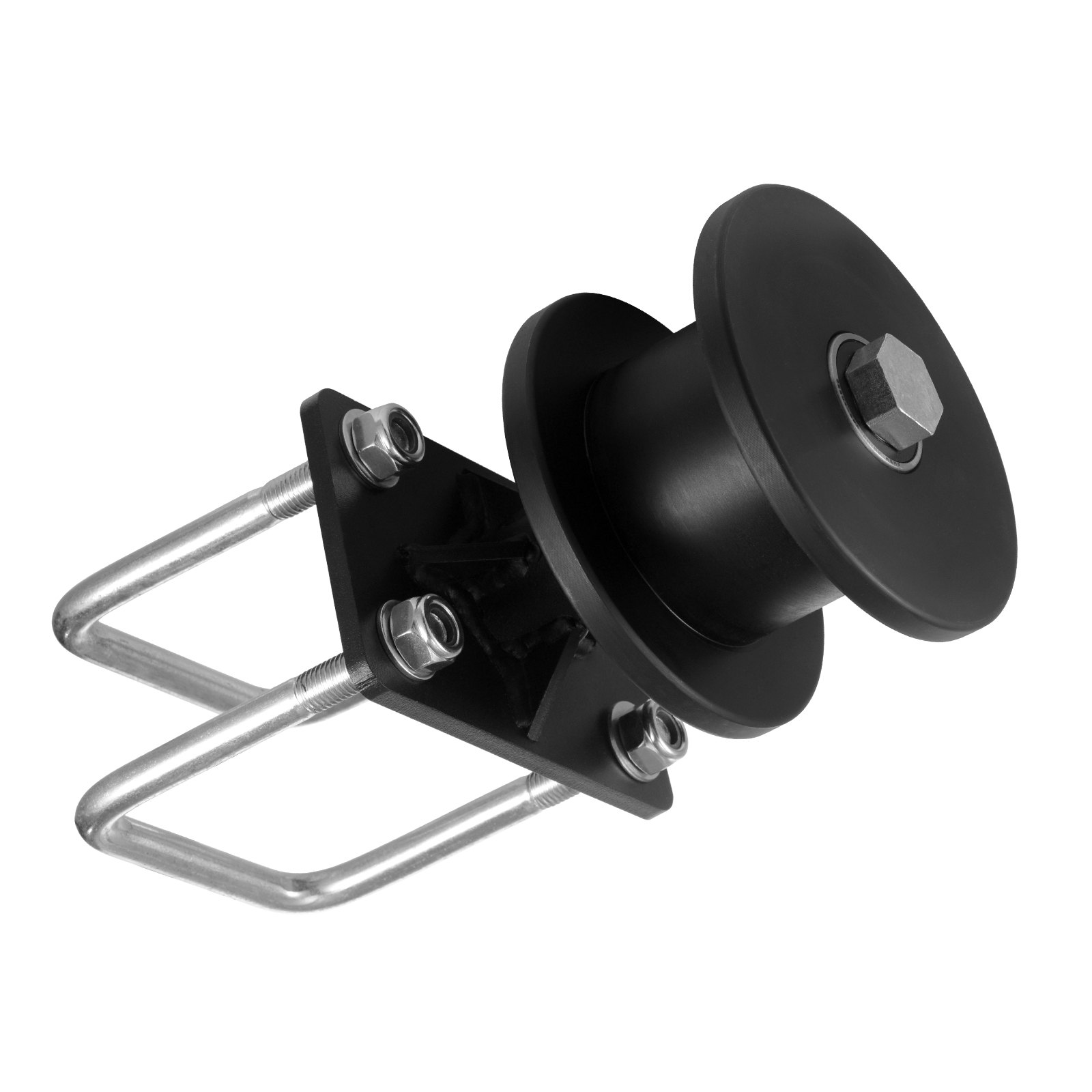 VEVOR Schiebetor-Set 150x293,6mm, Rolltor-Hardware-Set mit H-förmiger Radnut für freitragende Schiebetore und Rolltüren, Schiebetorrollen mit 4 Schienenrädern, Hochleistungs-Gleitrolle, Schwarz