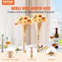 VEVOR 10x 43 cm Gold Blumenständer Modern Blumenvase Hochzeit Dekoration Vasen