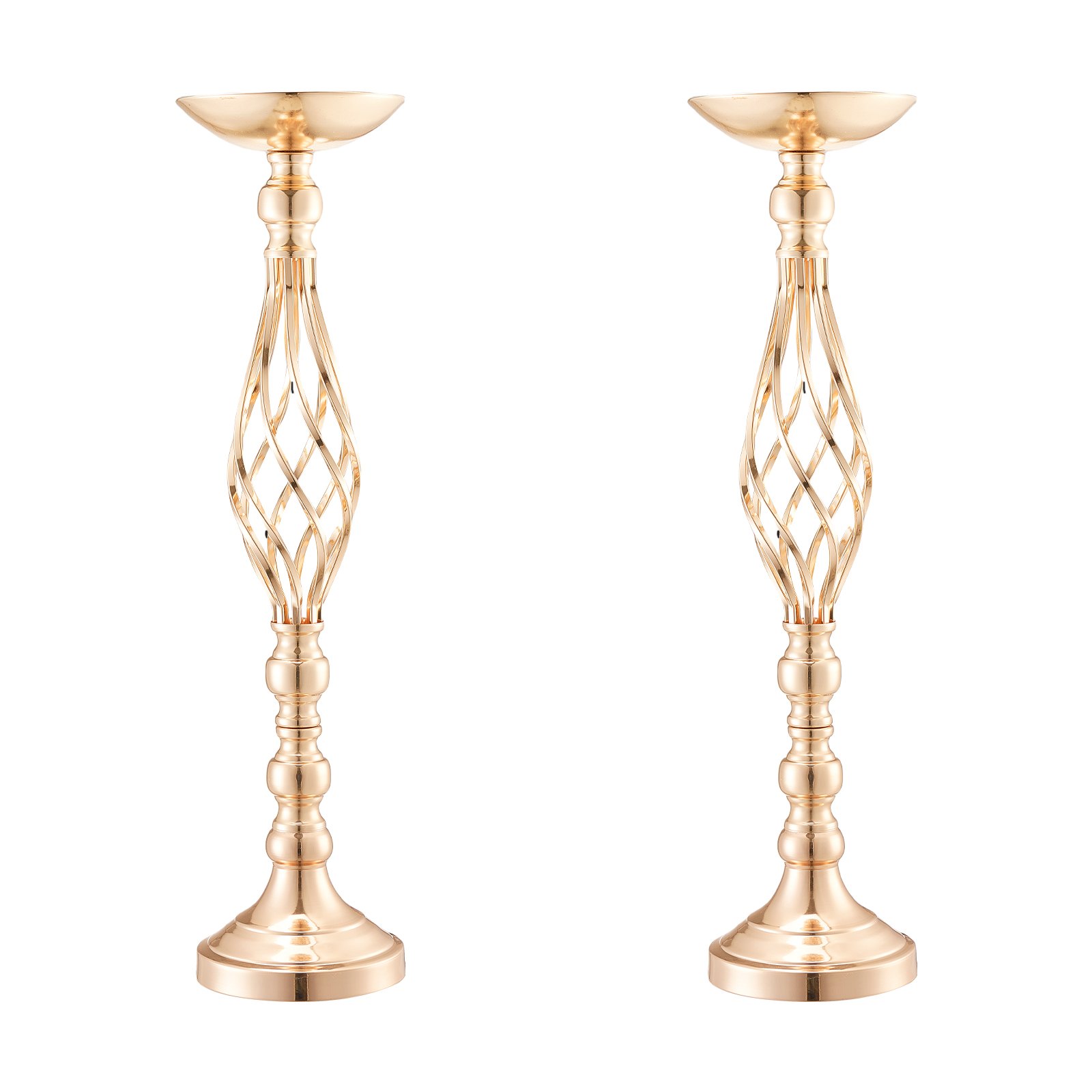 VEVOR 20 Stück 58 cm hohe Blumenvase für Hochzeiten, Metall-Hochzeits-Tafelaufsatz, goldener Blumenarrangement-Ständer für Tische bei Hochzeitsessen, Partys, Jubiläen, Zeremonien, Geburtstagsveranstaltungen