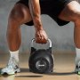 VEVOR Kugelhantel verstellbare Kettlebell mit 7 Gewichtsstufen (2/5/8/11/14/17/20 kg), Schwunghantel aus ABS + Aluminium-Druckguss, für Griffkrafttraining Ganzkörpertraining Cross-Training Schwarz