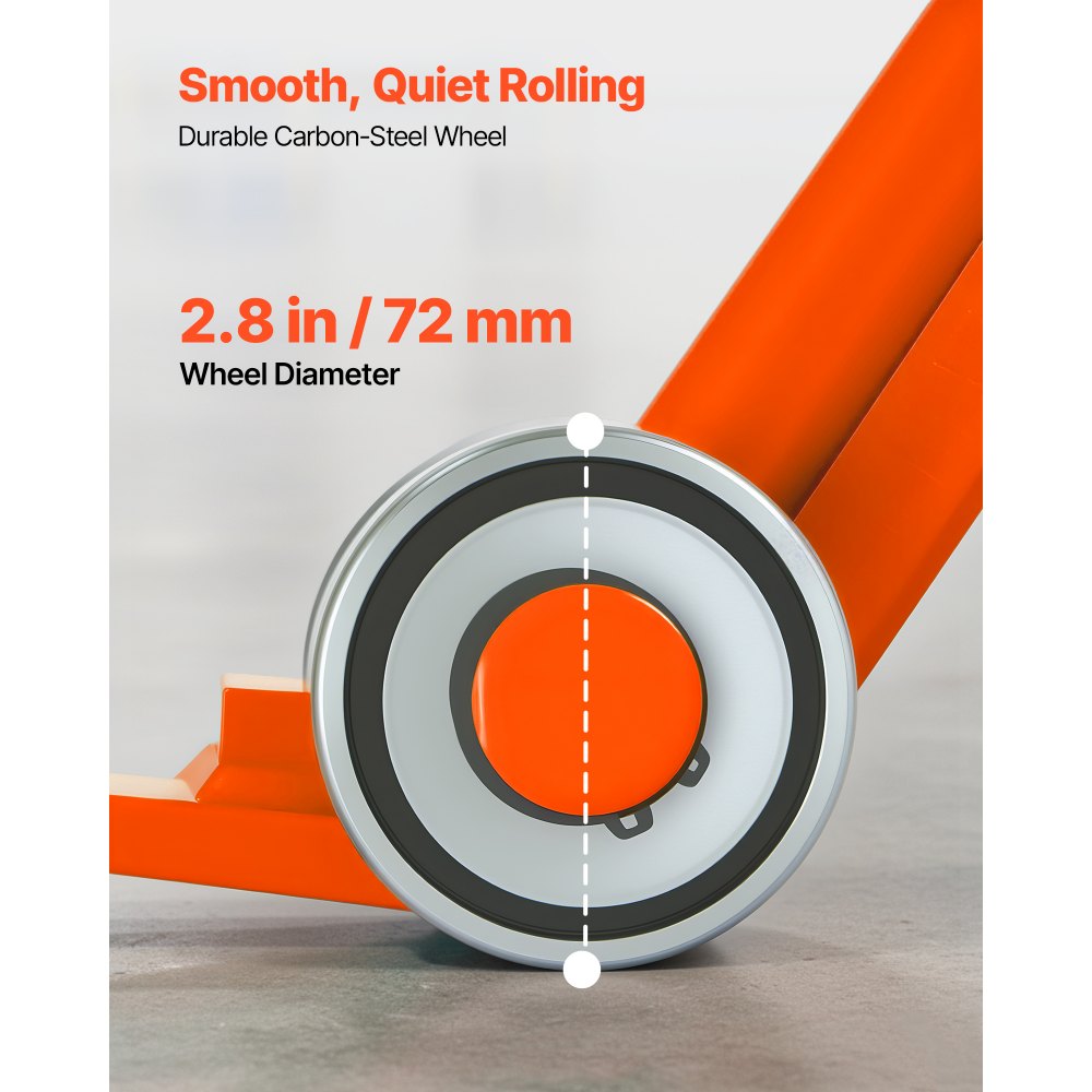 VEVOR Lastenheber, 2294 kg Tragkraft, 1524 mm Länge, Möbelheber mit Handschuhen, Transporthilfe mit Stahlfelgen für schwere Möbel, Gegenstände & Betonblöcke, ideal für Umzug & Schwerlasttransport