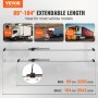 VEVOR 4 Packungen 89,5"-104,5" Stahl-Ratschen-Laststangenschloss mit Pads für Transporter, LKWs