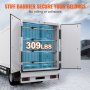 VEVOR 4 Packungen 89,5"-104,5" Stahl-Ratschen-Laststangenschloss mit Pads für Transporter, LKWs