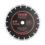 VEVOR 3 Stk. Diamanttrennscheiben 230mm, Diamant-Sägeblätter mit 22,2mm Bohrung & 10mm Segmenthöhe, Max. 5500 U/min Diamantscheiben für Trocken/Nass Schneiden, Trennscheibe für Beton Mauerwerk Stein