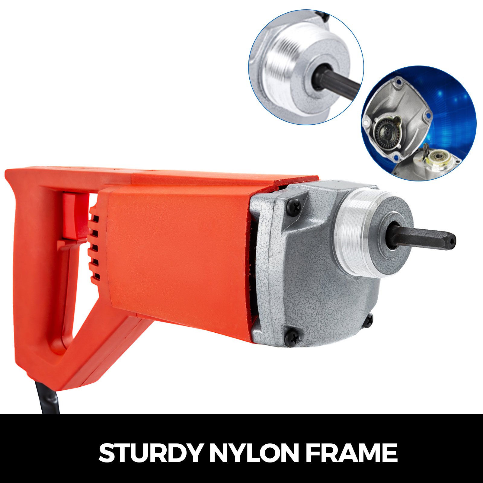 Betonrüttler Rüttelflasche Betonmischer φ35mm Innenrüttler Rüttler 1200w 2m