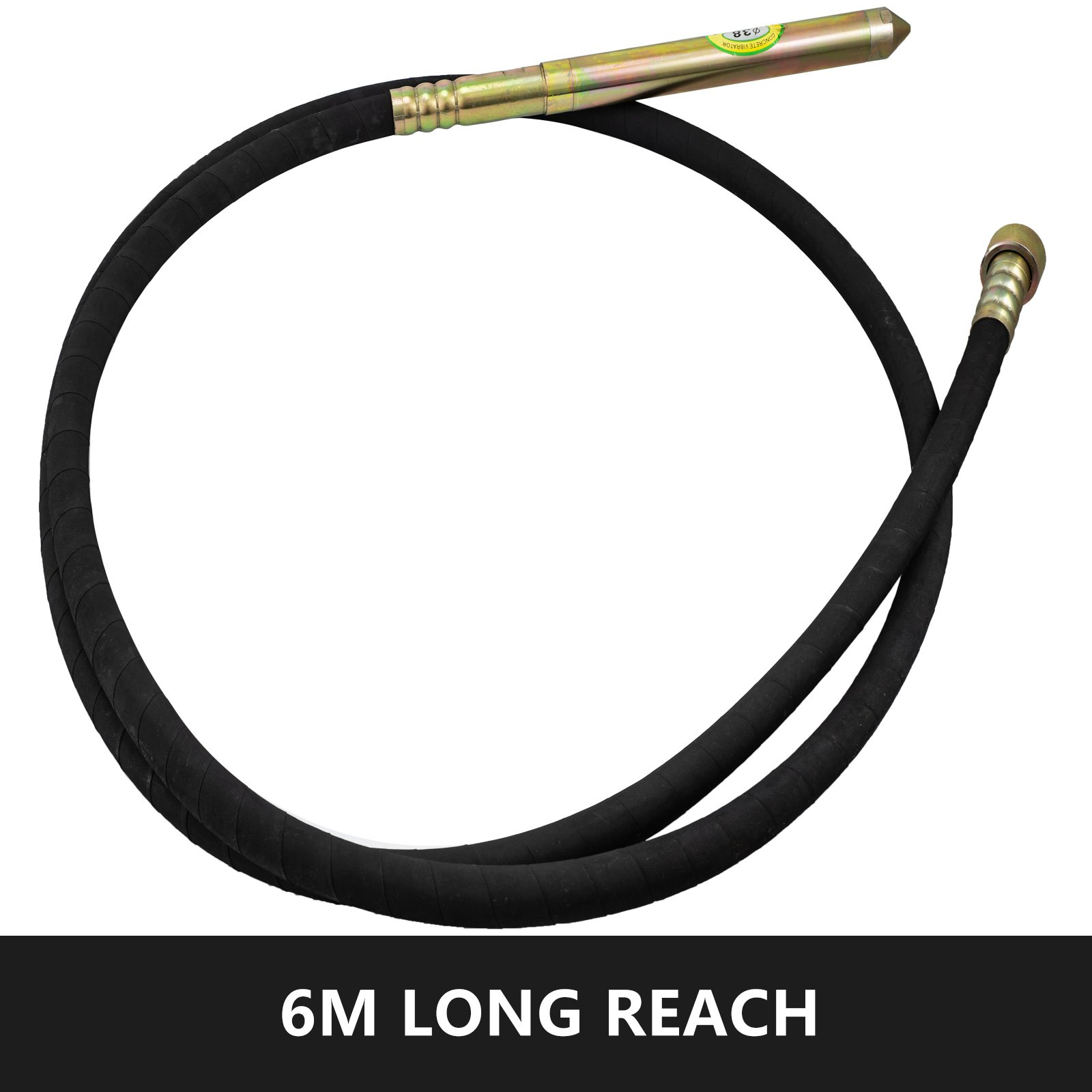 Betonrüttler Rüttelflasche Flaschenrütter 1 Phase 5600u/min ø38mm Innenrüttler